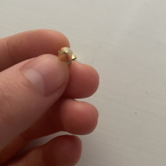 Sydney Evan Gold Spike Stud Earrings - Picture 2 of 4